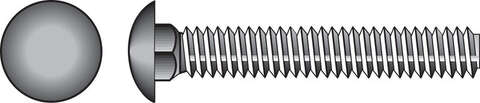 HILLMAN 1/2 in. X 2 in. L Stainless Steel Carriage Bolt 25 pk
