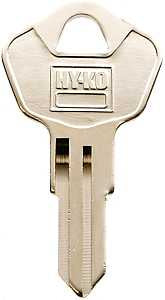 Hy-Ko 11010SS4 Key Blank, Stainless Steel, For: Sentry Safe Cabinet, House Locks and Padlocks, SS4 Key Number, Pack of 10