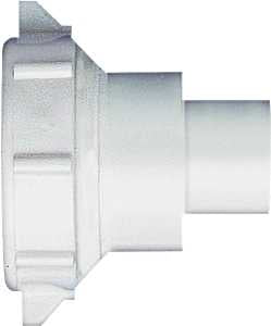 Plumb Pak PP55-8W Reducing Coupling, 1-1/2 x 1-1/4 in, Slip Joint, Polypropylene, White