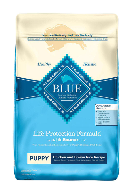 Blue Buffalo Life Protection Formula Puppy Chicken and Brown Rice Dry Dog Food 30 lb