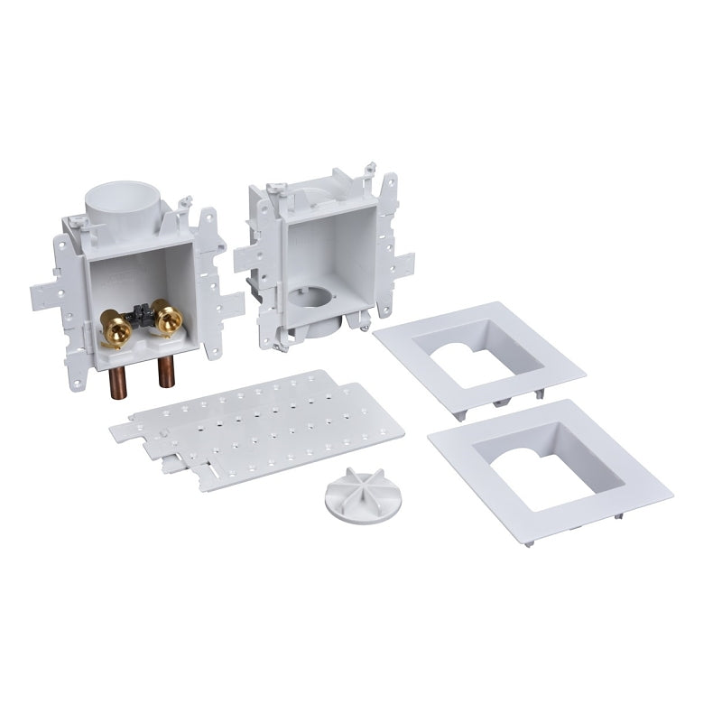Oatey 37601 Washing Machine Connection Box, 1/2 in, PVC