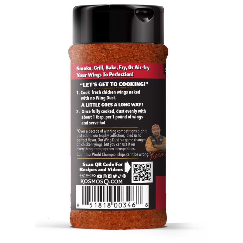 Kosmos Q Wing Dust Buffalo Hot Wing Seasoning 4.7 oz