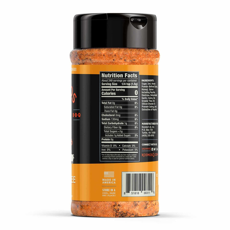 Kosmos Q Killer Bee Honey BBQ Rub 13.2 oz