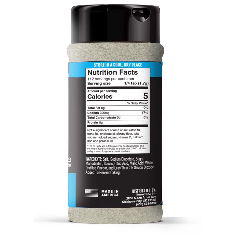 Kosmos Q Wing Dust Salt & Vinegar Wing Seasoning 8 oz