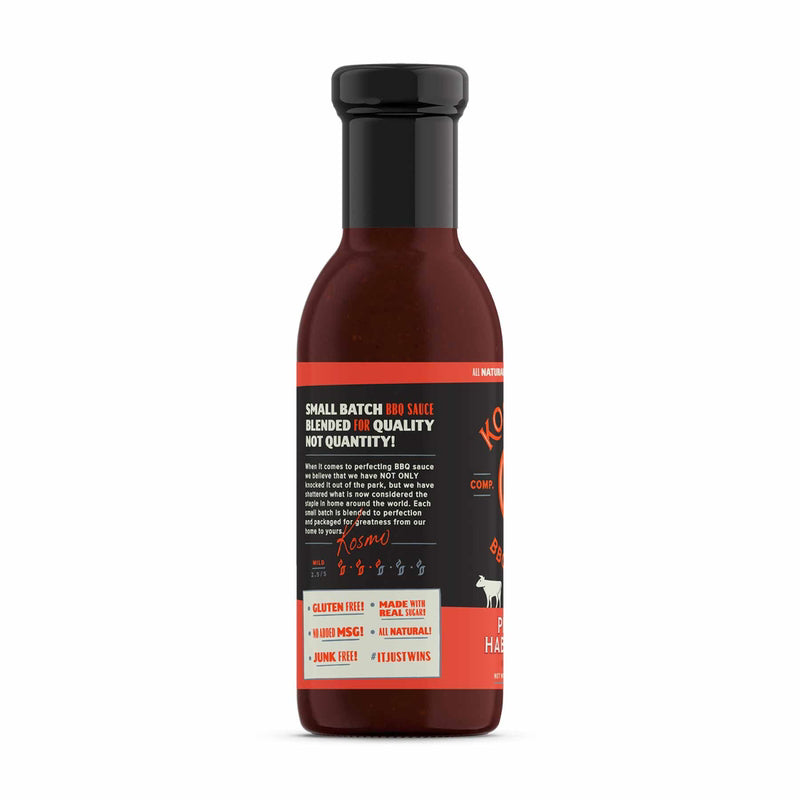 Kosmos Q Peach Habanero BBQ Sauce 16.5 oz