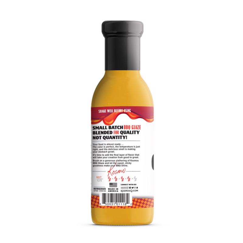 Kosmos Q BBQ Glaze Apple Habanero BBQ Sauce 16 oz