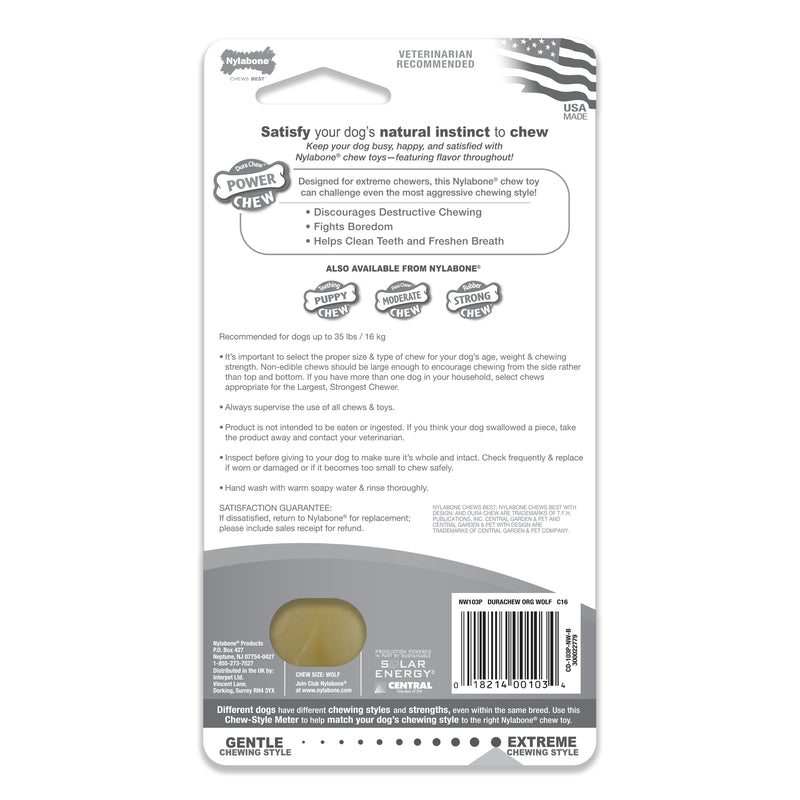 Nylabone Dura Chew Original Bone For Dogs 1 pk