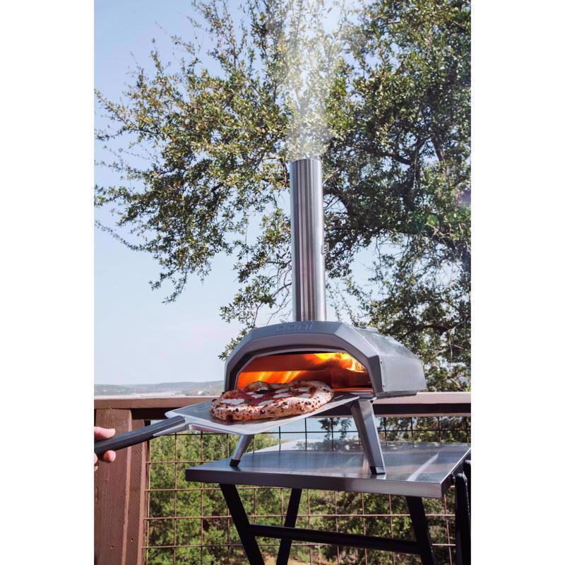 Ooni Karu 12 Charcoal/Wood Chunk Outdoor Pizza Oven Silver