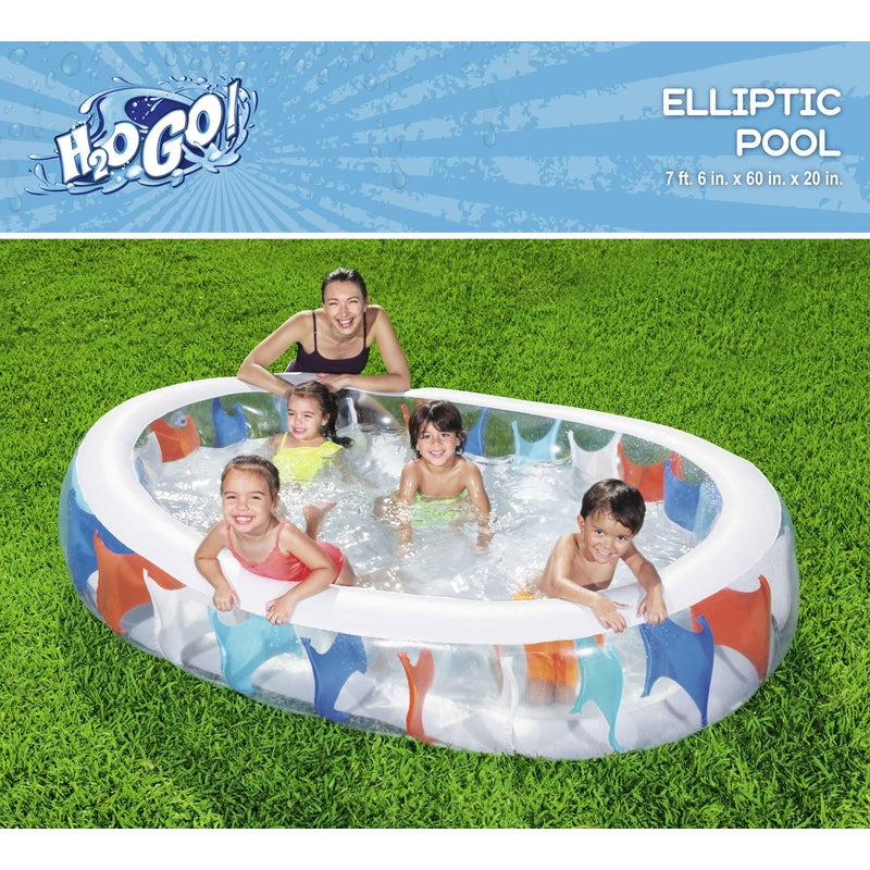 Bestway H2OGO 141 gal Oval Inflatable Pool 60 in. H X 20 in. W X 7.5 in. L, Pack of 2