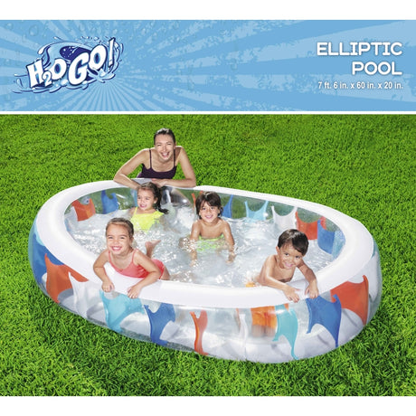 Bestway H2OGO 141 gal Oval Inflatable Pool 60 in. H X 20 in. W X 7.5 in. L, Pack of 2