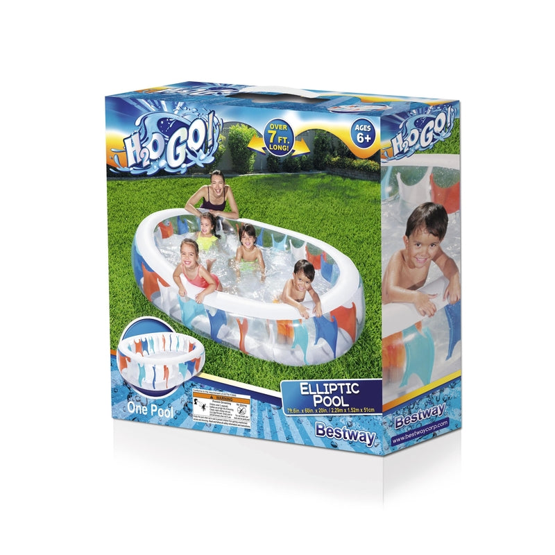 Bestway H2OGO 141 gal Oval Inflatable Pool 60 in. H X 20 in. W X 7.5 in. L, Pack of 2