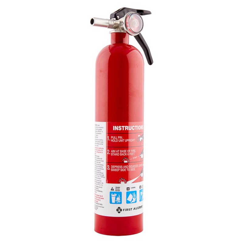 First Alert 2-3/4 lb Fire Extinguisher For Garage OSHA/US Coast Guard Agency Approval, Pack of 4