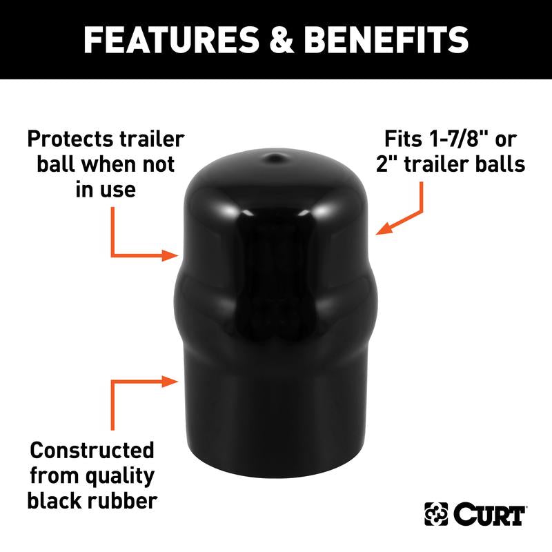 CURT 2 in. Hitch Ball Cover
