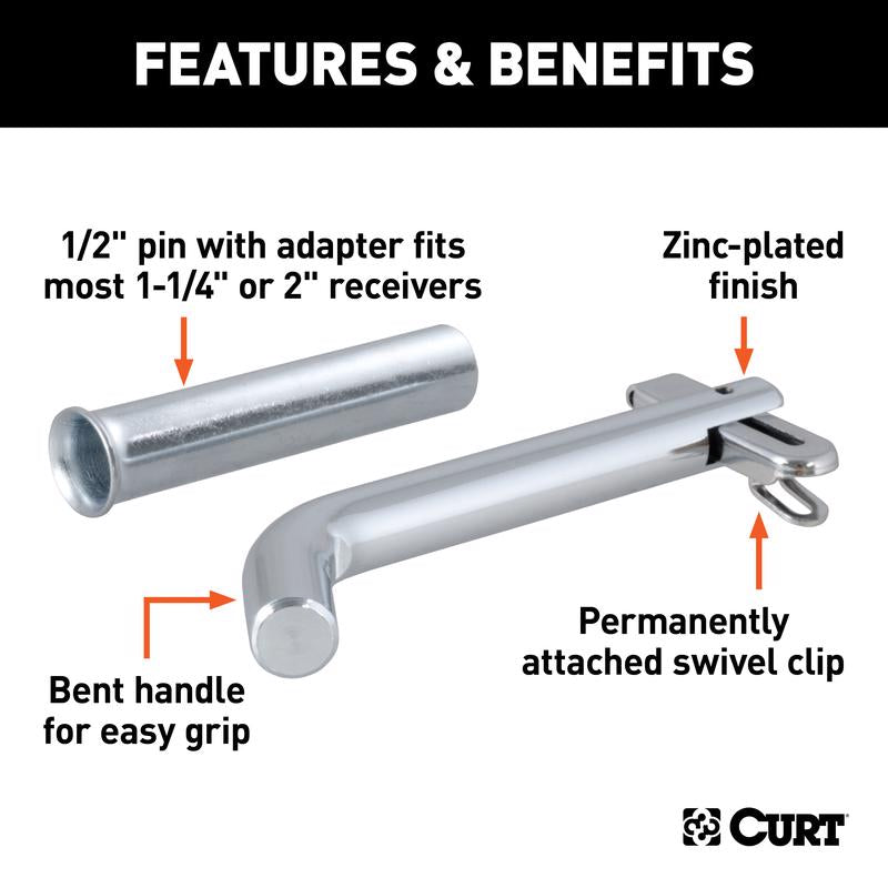 CURT Hitch Pin and Adapter