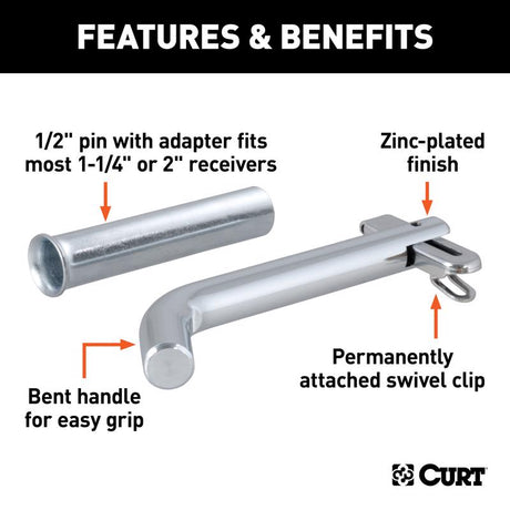 CURT Hitch Pin and Adapter