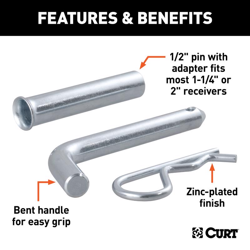 CURT Hitch Pin and Adapter