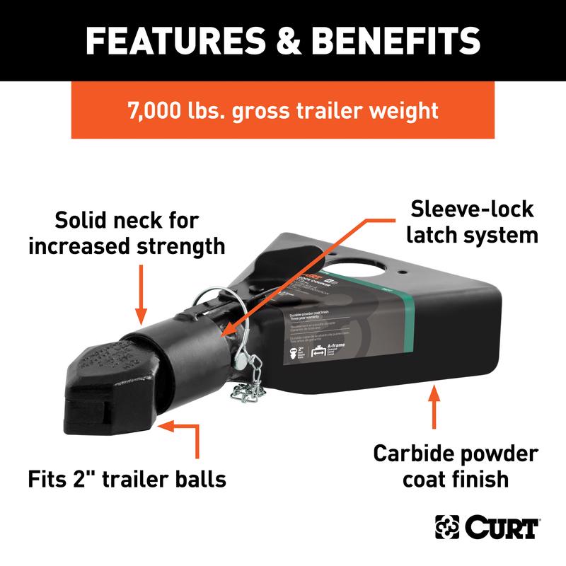 CURT 7000 lb. cap. 2 in. Frame Coupler