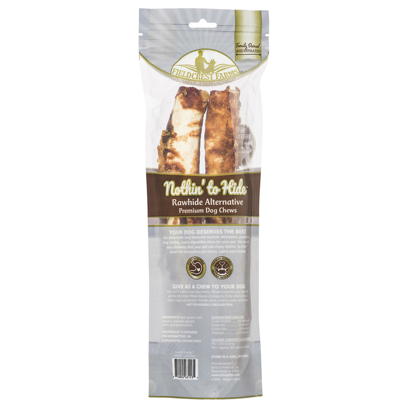 Fieldcrest Farms Nothin' to Hide Beef Grain Free Chews For Dogs 10 in. 2 pk