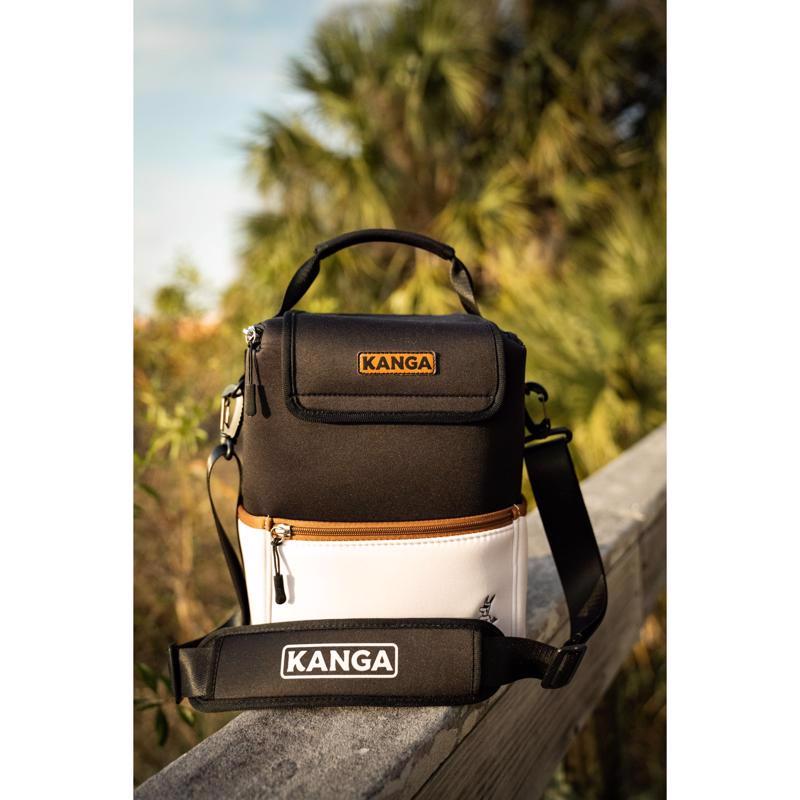 Kanga Pouch Black/White 12 cans Soft Sided Cooler
