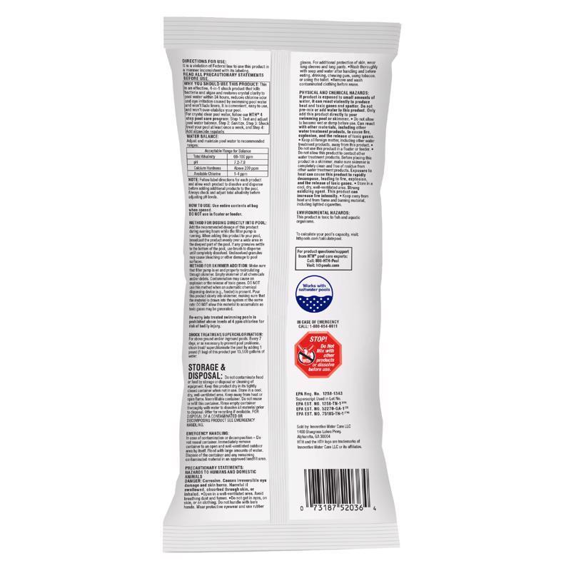 HTH Pool Care Granule Shock Treatment 13.3 oz, Pack of 18