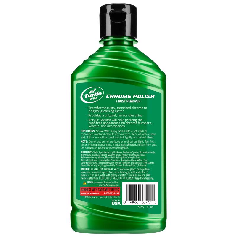 Turtle Wax Chrome Polish and Rust Remover 10 oz