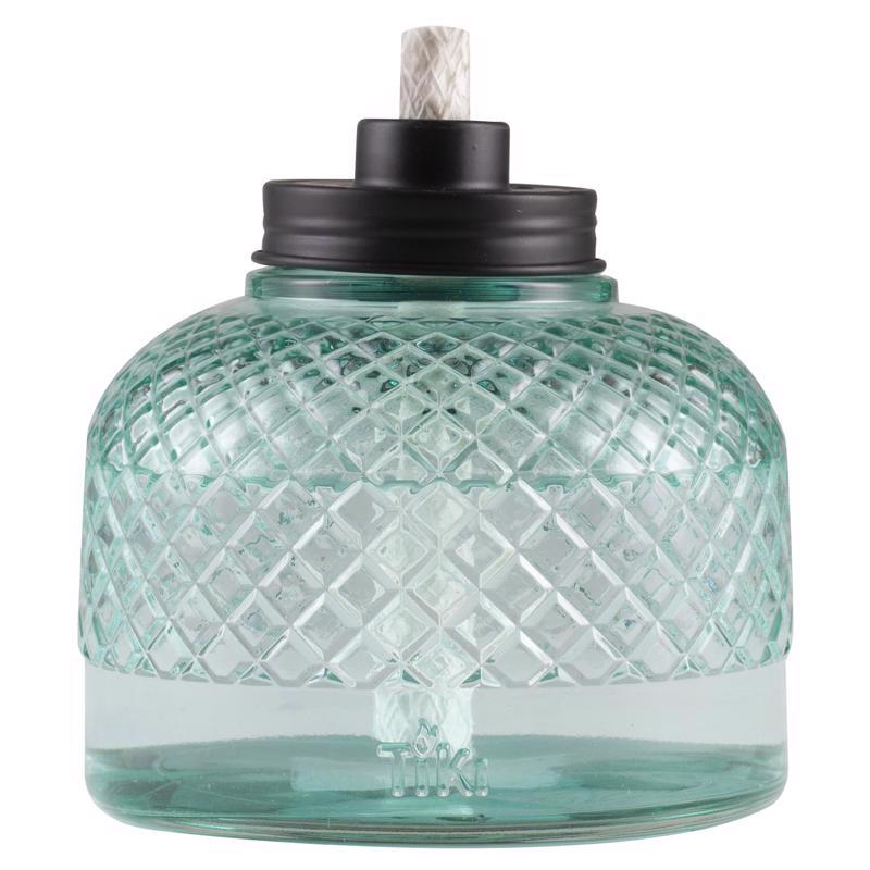 TIKI Blue Glass 5.80 in. Tabletop Torch 1 pc, Pack of 6