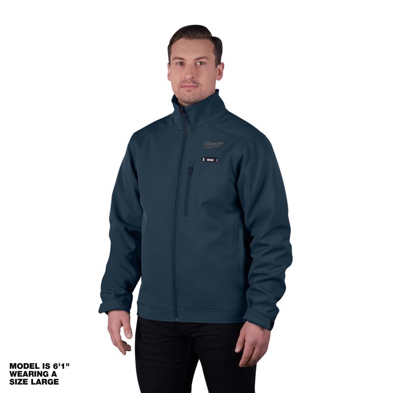 Milwaukee M12 XXL Long Sleeve Unisex Full-Zip Cordless Heated Jacket Blue