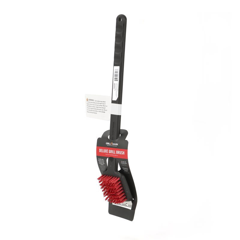 Grill Mark Grill Brush with Scraper 18 in. L 1 pk