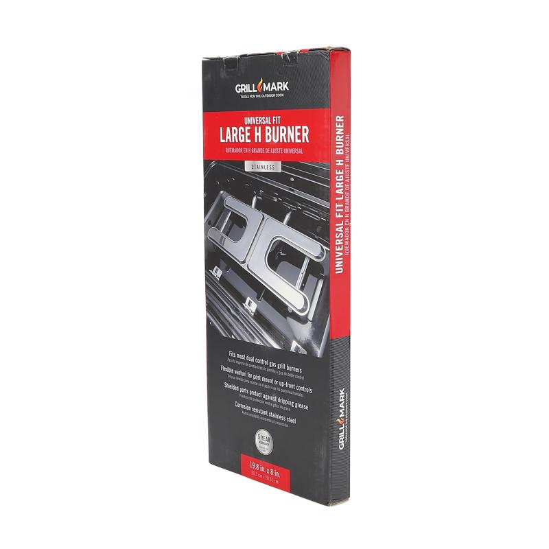 Grill Mark Stainless Steel Grill Burner 19 in. L For Universal
