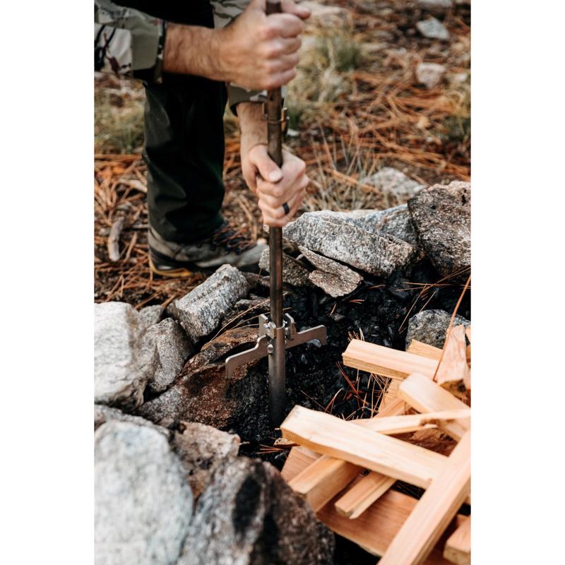 Breeo Outpost 24 Silver Camp Grill 34 in. H X 27 in. W 1 pk