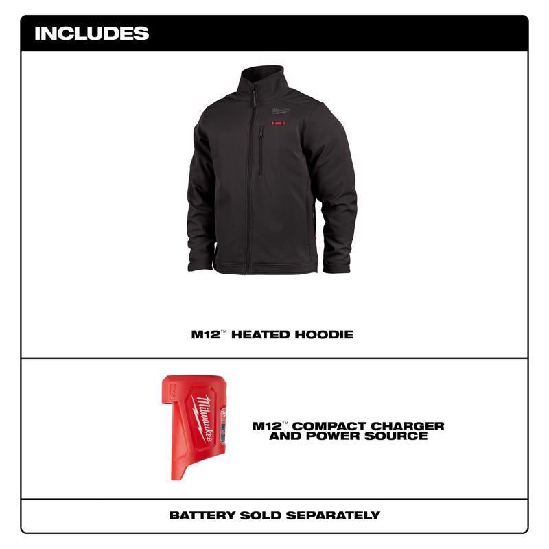 Milwaukee M12 Toughshell XL Long Sleeve Men's Full-Zip Heated Jacket with Charger/Power Source Only