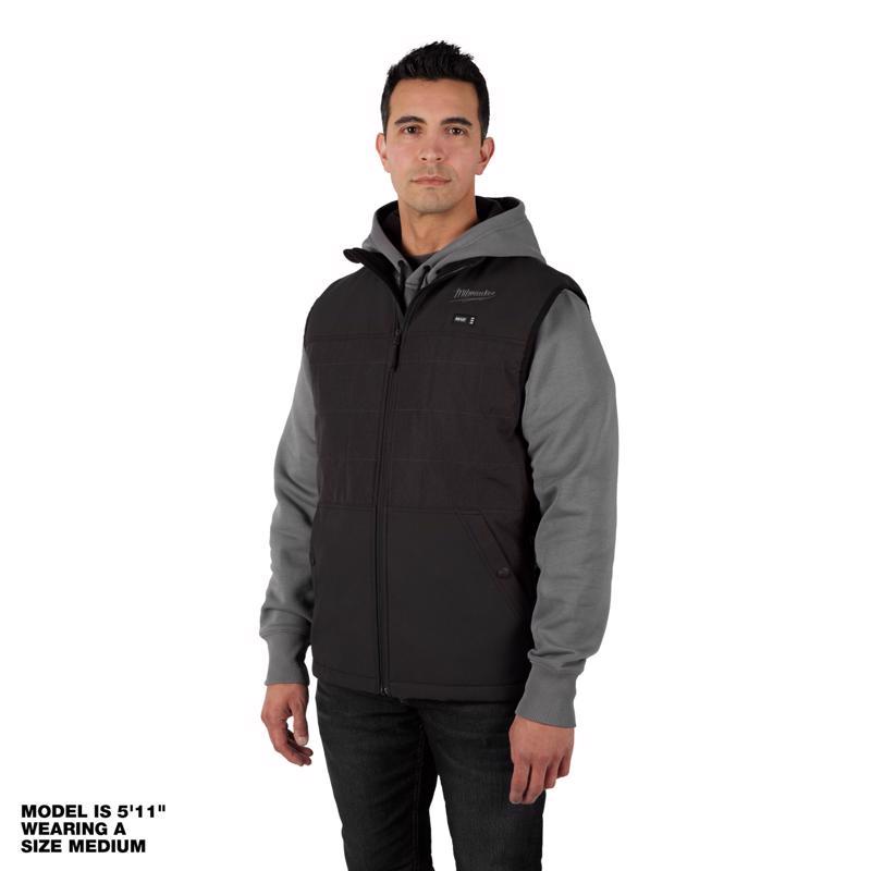 Milwaukee M12 Axis S Sleeveless Men's Full-Zip Heated Vest Black
