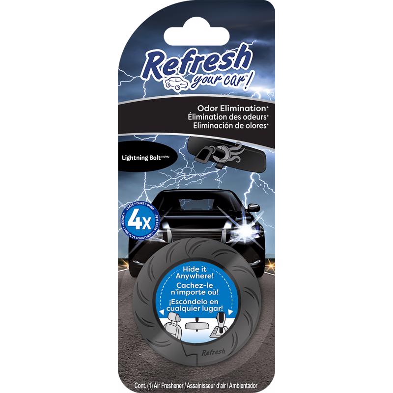 Refresh Your Car! Lightening Bolt Air Freshener 1 pk, Pack of 6