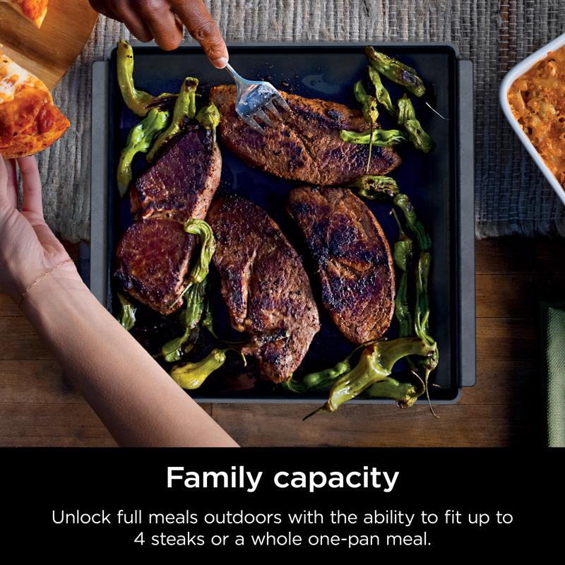 Ninja Woodfire Cast Iron Baking Pan 13.28 in. L X 12.38 in. W 1 pk