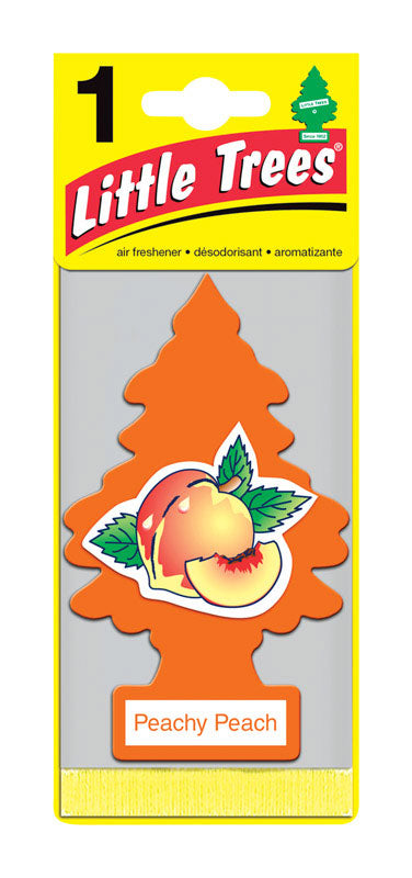 Little Trees Peachy Peach Scent Car Air Freshener Solid 1 pk, Pack of 24