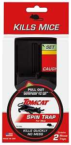 Tomcat 0362110 Mouse Trap, Mechanical, Plastic, 2/PK