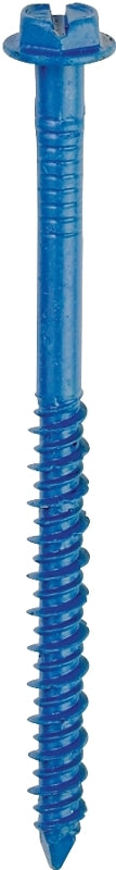 Tapcon 24315 Screw Anchor, 1-1/4 in L, Hex Drive, Steel, Climaseal