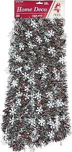 Holidaytrims 3686434 Snowflakes Christmas Garland, 18 in L, Pack of 12