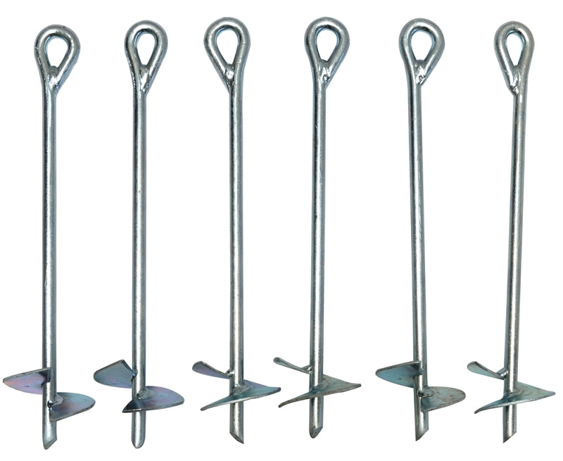 Caravan Canopy 10001400002 Stake, Hassle-Free, Galvanized Steel, Silver, Galvanized Steel