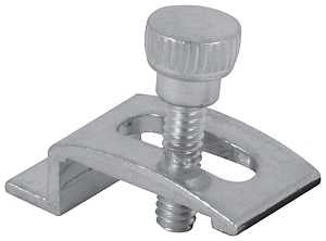 Make-2-Fit PL 7939 Storm Door Panel Clip, 3/4 in L x 1/2 in W x 1/2 in D Dimensions, Aluminum, Mill