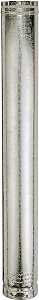 AmeriVent 3E24 Type B Gas Vent Pipe, 3 in OD, 24 in L, Galvanized Steel, Pack of 6