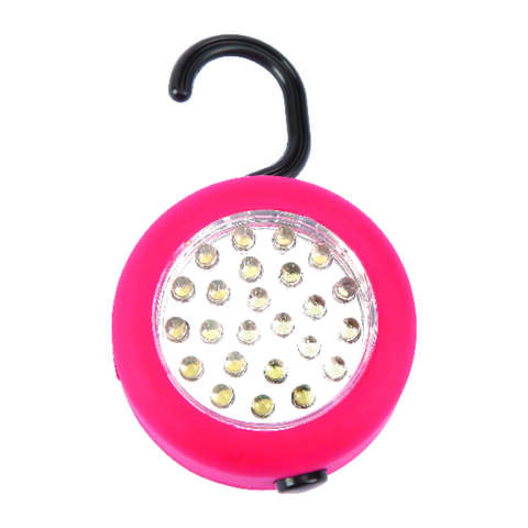 Home Plus Red Battery Powered LED Hanging Puck Light 1 pk, Pack of 12