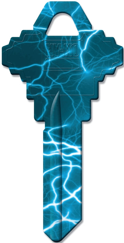 Hy-Ko 16010SC1-08 Key Blank, Lightening, Solid Brass, Pack of 10