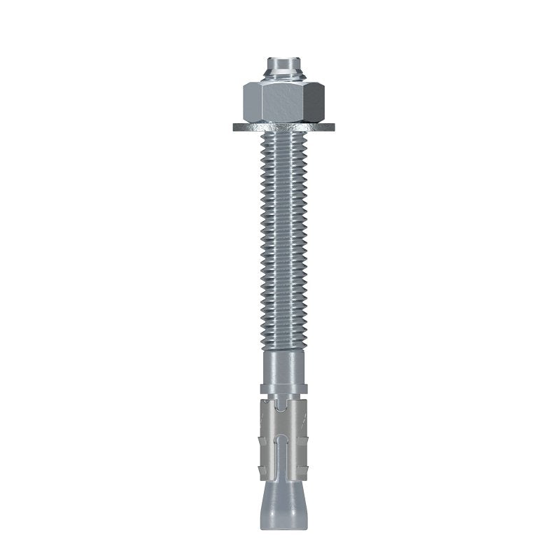 Simpson Strong-Tie Strong-Bolt 2 STB2-37334P1 Wedge Anchor, 3/8 in Dia, 3-3/4 in OAL, Carbon Steel, Zinc, Pack of 15