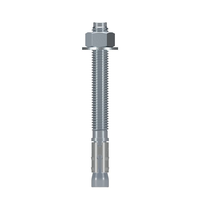 Simpson Strong-Tie Strong-Bolt 2 STB2-62600P1 Wedge Anchor, 5/8 in Dia, 6 in OAL, Carbon Steel, Zinc, Pack of 10