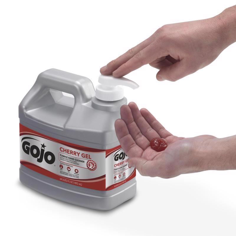 Gojo 2356-04 Hand Cleaner, Gel, Red, Cherry, 0.5 gal, Bottle