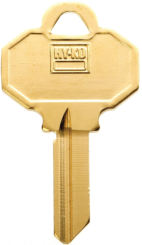 Hy-Ko 11010BW5 Key Blank, Brass, Nickel, For: Baldwin Cabinet, House Locks and Padlocks, BW5 Key Number, Pack of 10