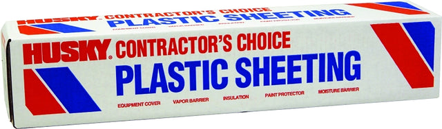 Poly-America CF0112-0400C Painter's Sheeting, 1 mil Thick, 400 ft L, 12 ft W, Clear
