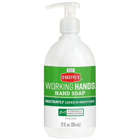 O'Keeffe's Working Hands No Scent Hand Soap 12 oz, Pack of 4