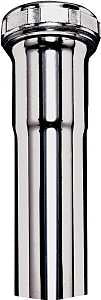 Plumb Pak PP20226 Pipe Extension Tube, 1-1/4 in, 12 in L, Slip-Joint, Brass, Chrome